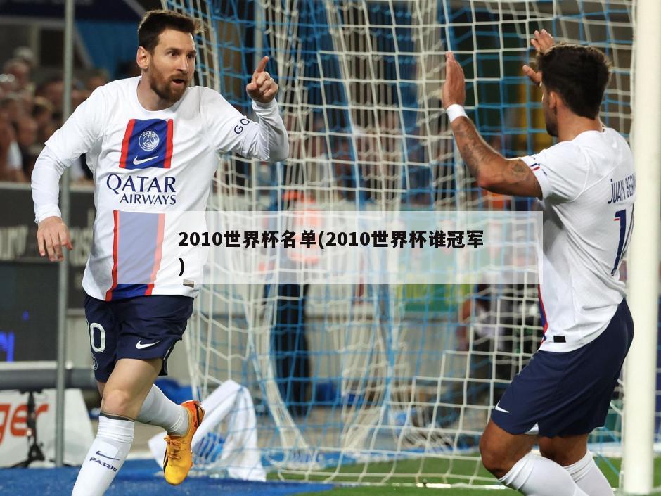 2010世界杯名单(2010世界杯谁冠军)